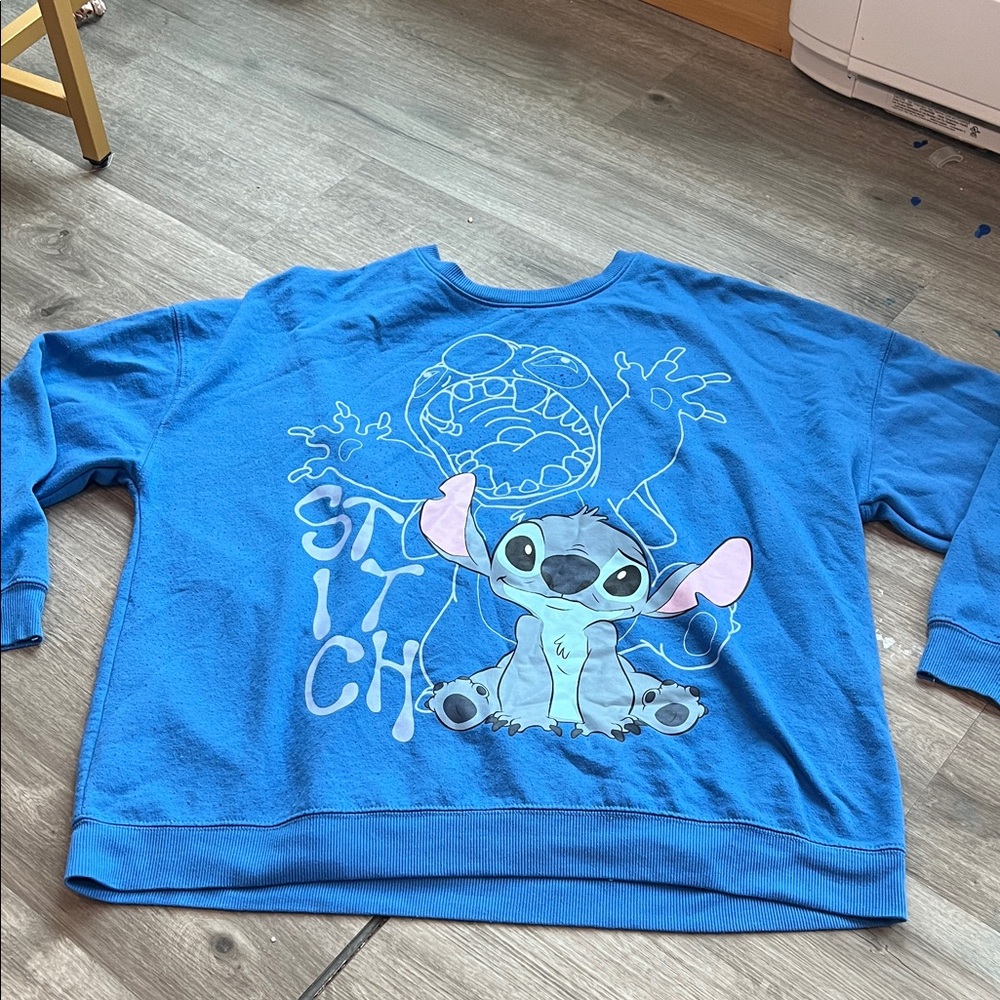 Disney Blue Stitch Kids Sweatshirt